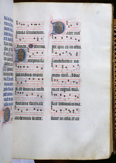 Ms 412 Page from the Missal de Paris, c.1475 by Jean Fouquet